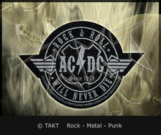 Nášivka AC/ DC - Rock Roll Will Never Die